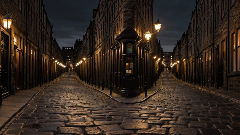 The dark, atmospheric stone interior of the underground Edinburgh Vaults, a favorite stop for night photography on history-focused Edinburgh ghost tours
