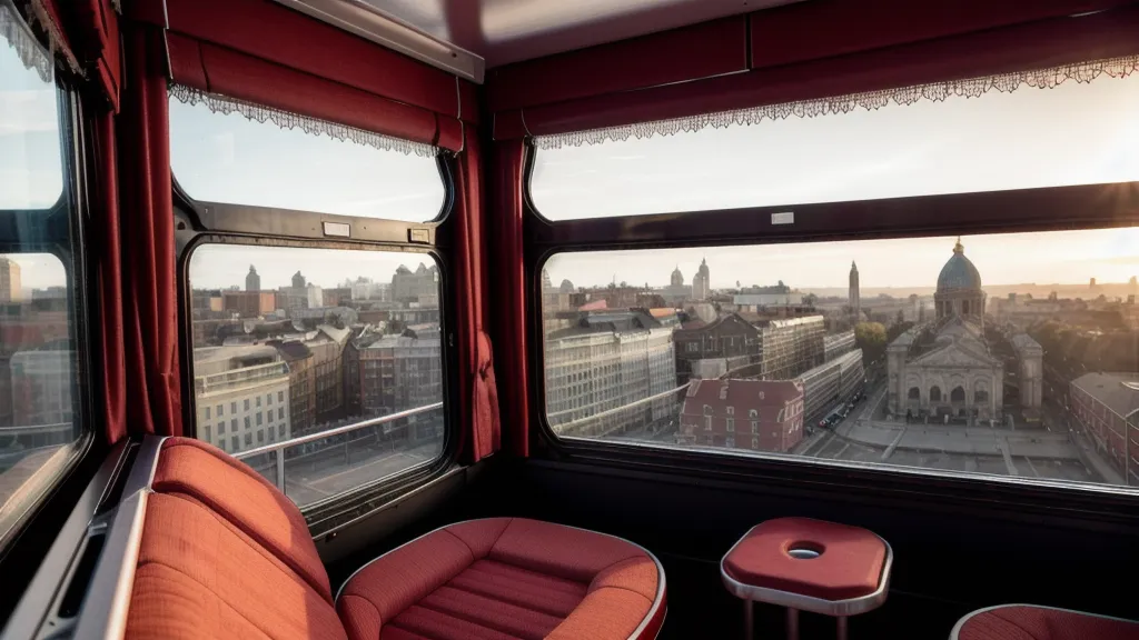 Camera gear and Pelican case riding the Big Bus top deck through Washington DC for travel photography scouting